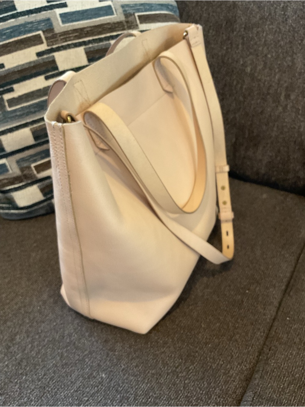 Madewell Medium Leather Transport Tote - Picture 2 of 7